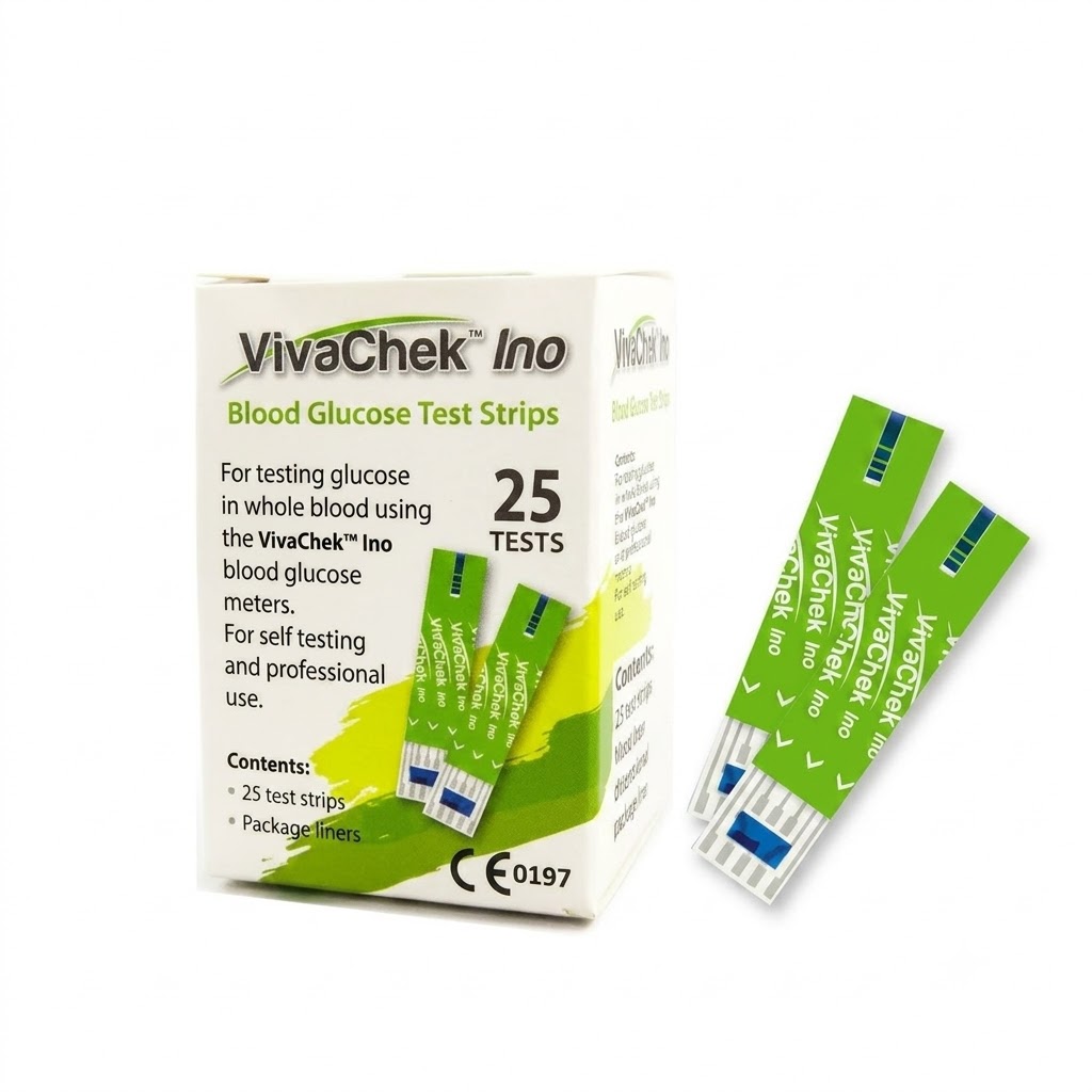 VivaChek Ino – Bandelettes de Test Glycémie – Boîte de 25 – Image 3